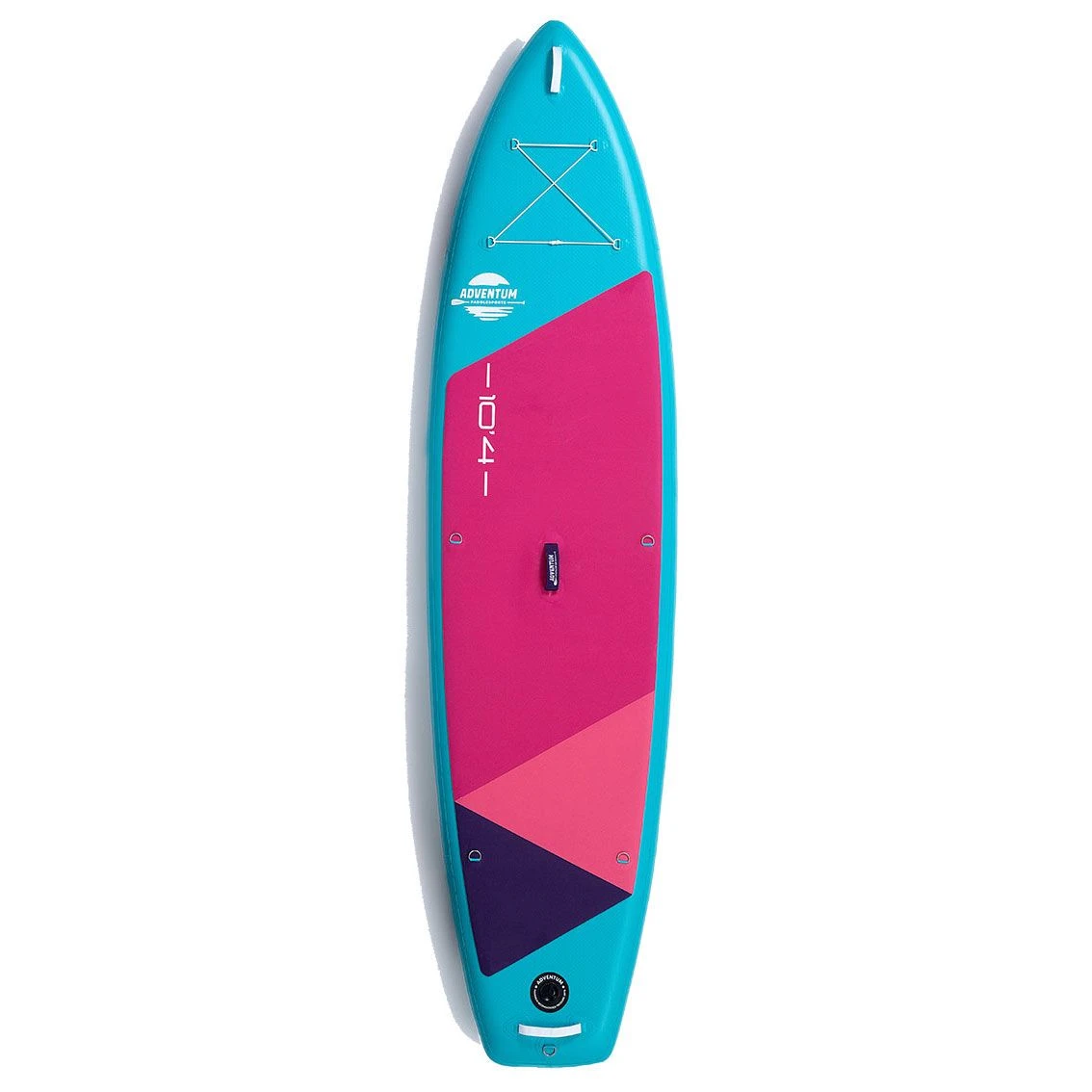 Adventum 10'4 X 31" Paddleboard 2023 - Pink / Teal - Image 4