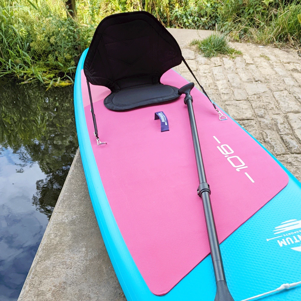 Adventum 10'4 X 31" Paddleboard 2023 - Pink / Teal - Image 9