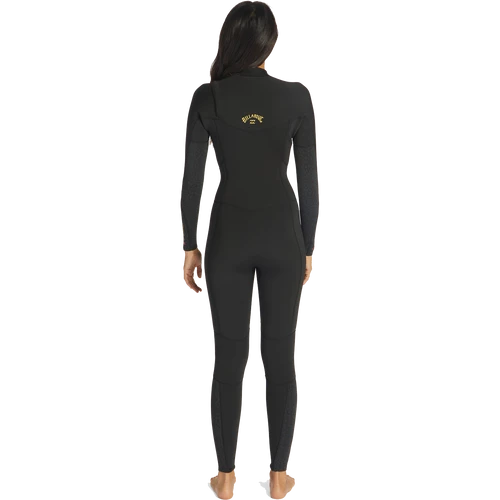 Billabong 3/2mm Ladies Synergy Chest Zip Wild Black - Image 2