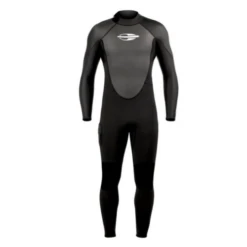 Mormaii 3/2mm Manga Flatlock Back Zip Black