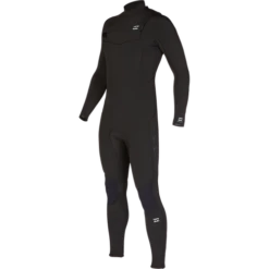 Billabong Mens 5/4 Absolute Chest Zip Black