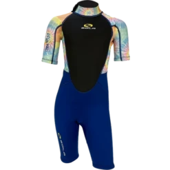 Sola 3/2mm Kids Storm Shorty Blue Tie Dye
