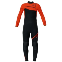 Mormaii 4/3mm Kids Chest Zip Flame Orange