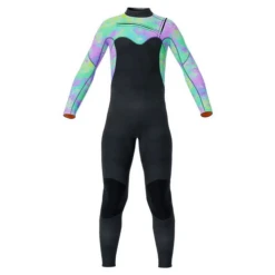 Mormaii 4/3mm Girls Chest Zip Multi Cloud