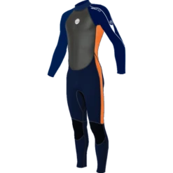 Alder 3/2mm Kids Impact Backzip Orange