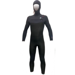 Alder 5/4mm Kids Torch Hooded Chest Zip Blue Slate