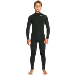Quiksilver 4/3mm Kids Everyday Sessions Chest Zip Black