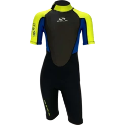 Sola 3/2mm Kids Storm Shorty Lime