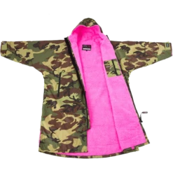 Dryrobe Advance Long Sleeve Changing Robe Camo/Pink