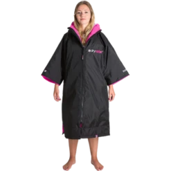 Dryrobe Advance Short Sleeve Changing Robe Pink