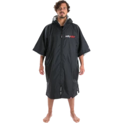 Dryrobe Advance Short Sleeve Changing Robe Grey