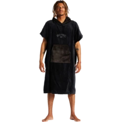 Billabong Mens Hooded Poncho Black