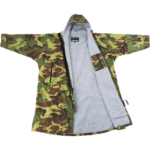 Dryrobe Advance Long Sleeve Changing Robe Camo/Grey