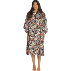 Billabong Womens Hooded Towel Black Sands