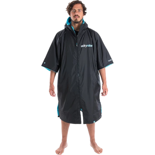 Dryrobe Advance Short Sleeve Changing Robe Blue