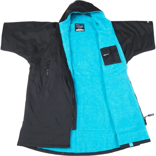 Dryrobe Advance Short Sleeve Changing Robe Blue - Image 2