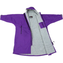 Dryrobe Advance Long Sleeve Changing Robe Purple/Grey