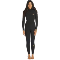 5/4 Billabong Ladies Synergy Back Zip WIld Black